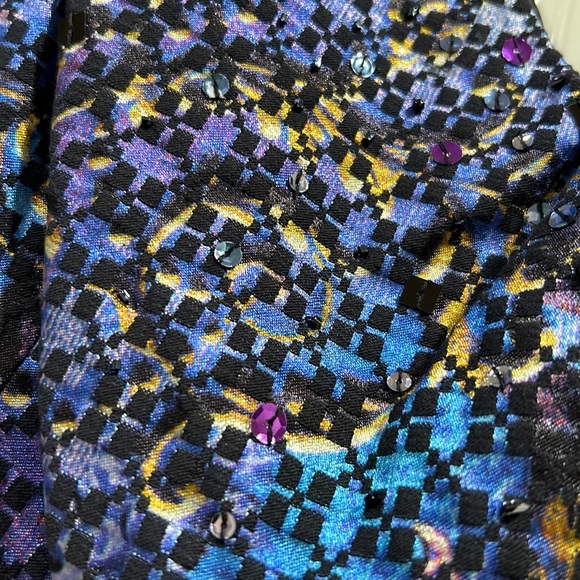 Adrianna Papell sleeveless printed gown - Picture 8 of 8